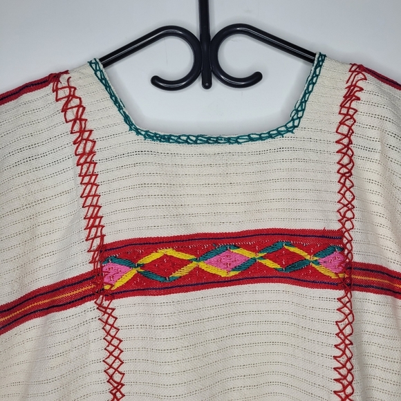 Vintage hand woven Guatemalan huipil dress - Picture 6 of 12